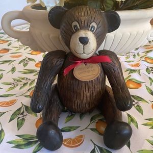 Vintage all wood Teddy Bear